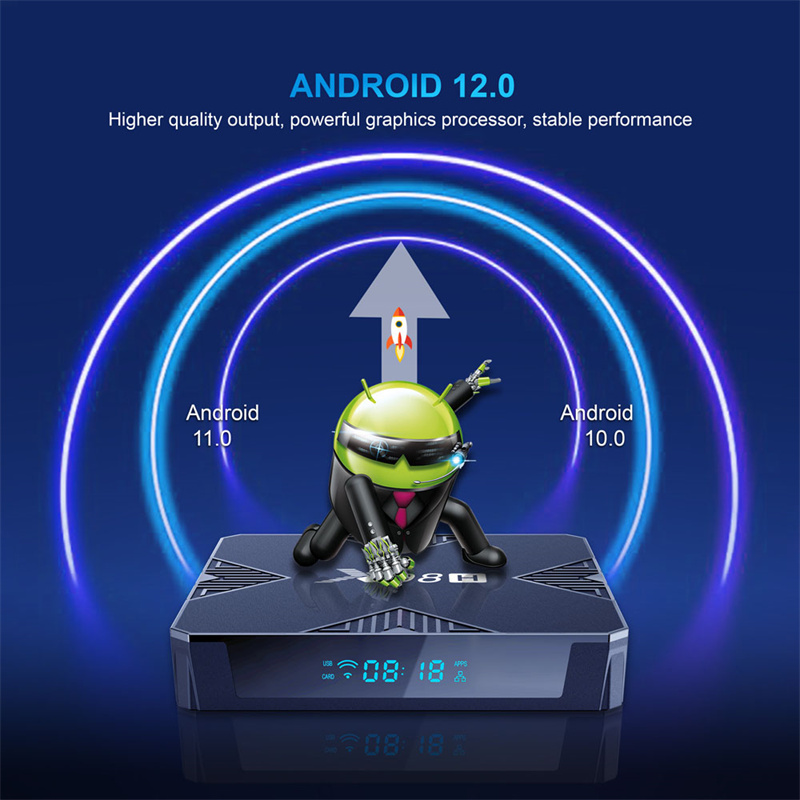 X98H Android 12 OS Set Top Box Allwinner H618 Chip 32GB Tv Box (17)